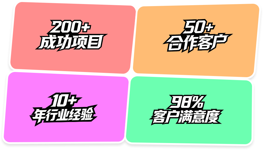 200+成功项目 50+合作客户 10+年行业经验 98%客户满意度